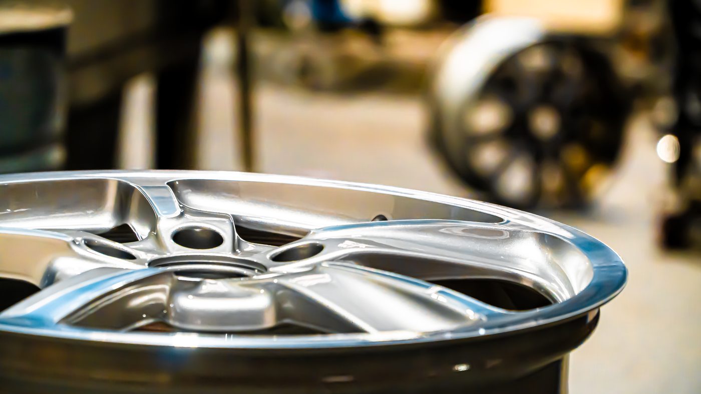 Precision machined alloy wheel at Advanced Alloy Wheel Repairs