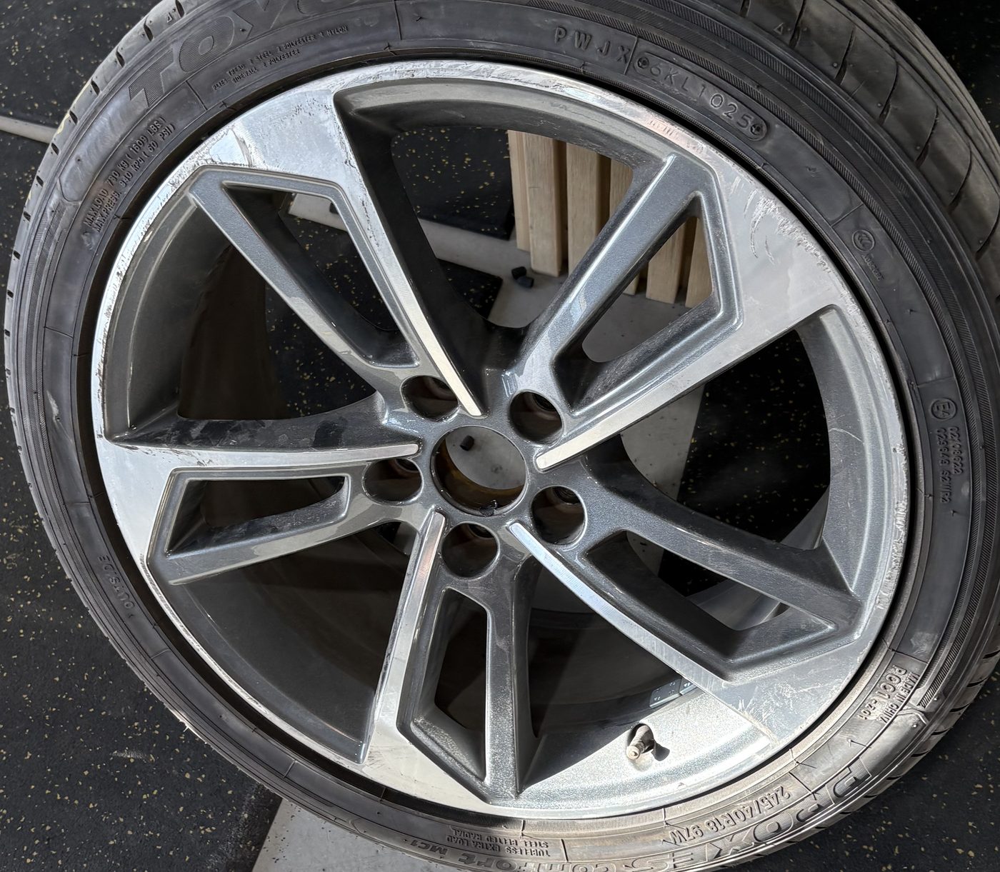 Before — Scuffed Rim